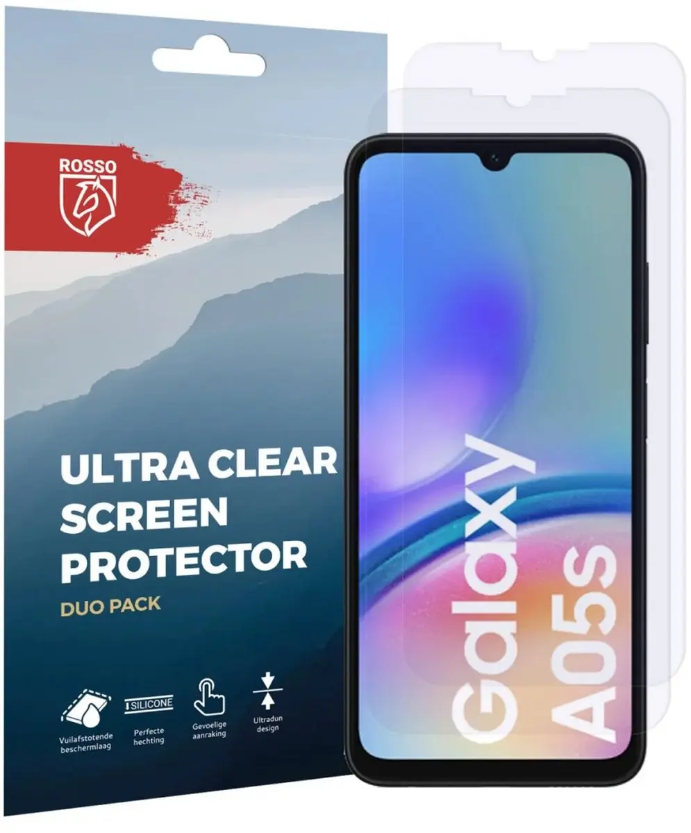 Rosso Screen Protector Ultra Clear voor Samsung Galaxy A05s - 2 Stuks