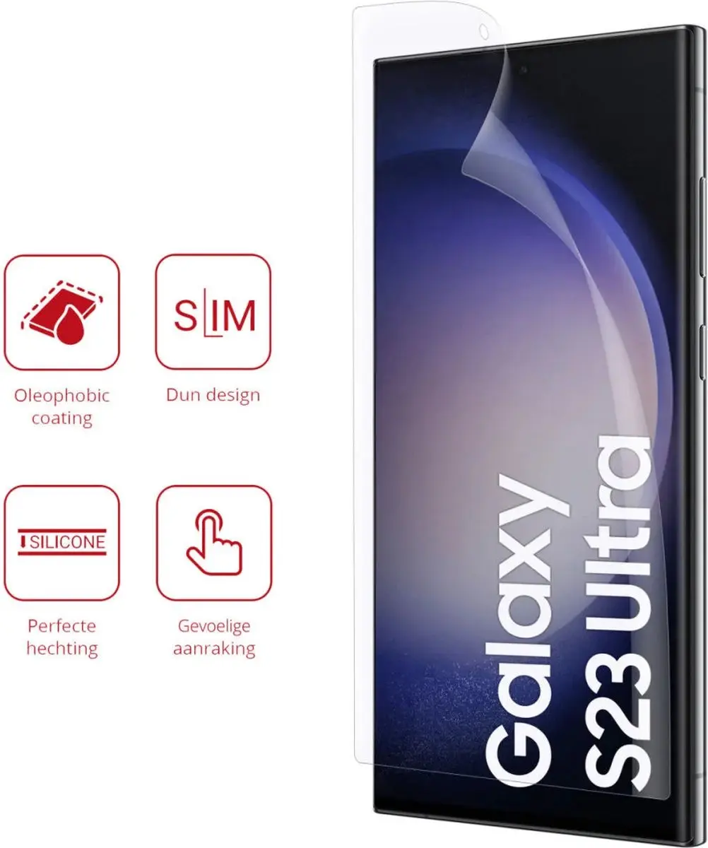 Rosso Screen Protector Ultra Clear - 2 Stuks - Samsung Galaxy S23 Ultra - afbeelding 6 van 6