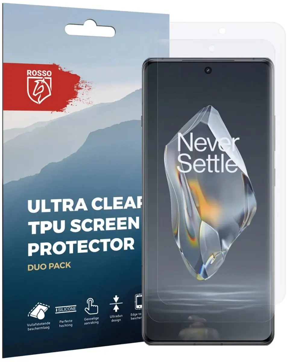 Rosso Screen Protector Ultra Clear 2 Stuks - OnePlus 12R
