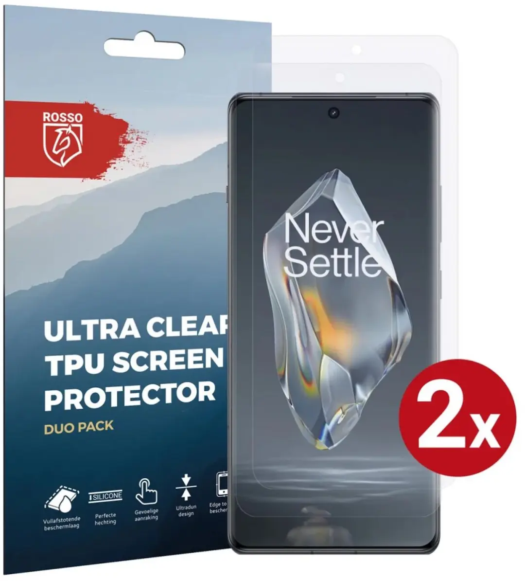 Rosso Screen Protector Ultra Clear 2 Stuks