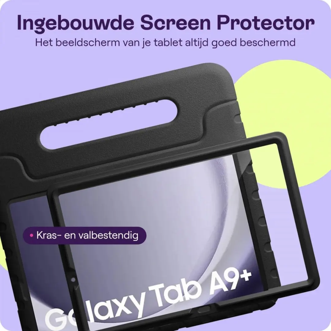 HappyCase Candy+ Kinderhoes Samsung Tab A9 Plus 11" - Zwart - afbeelding 3 van 6