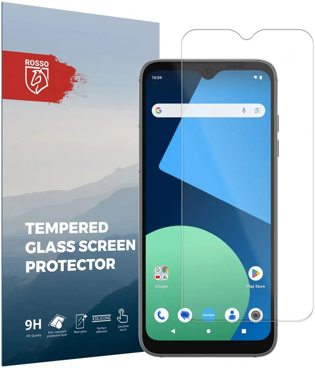 Rosso 9H Tempered Glass Screen Protector Fairphone 4