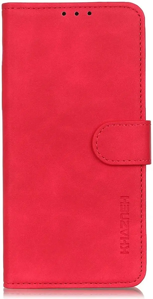 Khazneh Hoesje Samsung Galaxy A55 Retro Wallet - Rood