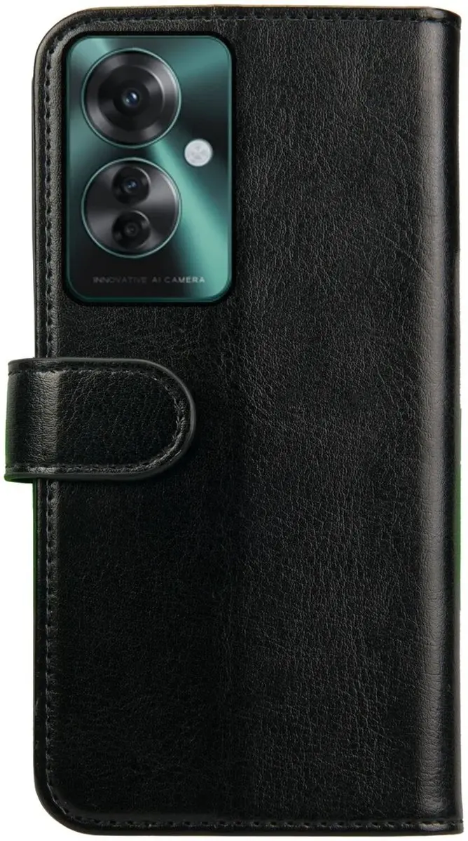 Rosso Element 198200 Wallet Book Case Oppo Reno 11F - 3 Pasjes - Zwart