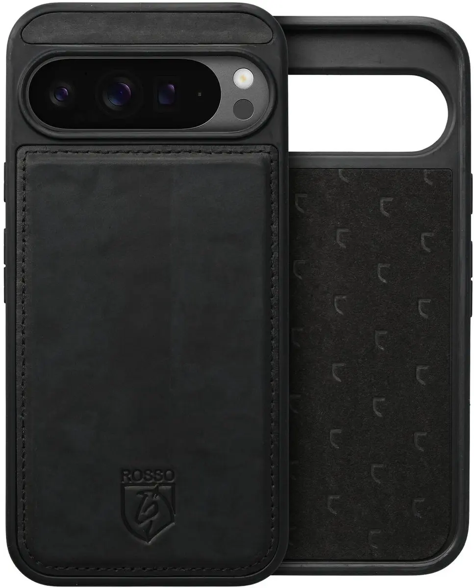 Rosso Elite 200159 Hoesje Google Pixel 9 Pro XL - MagSafe - 3 Pasjes - Zwart - afbeelding 6 van 6