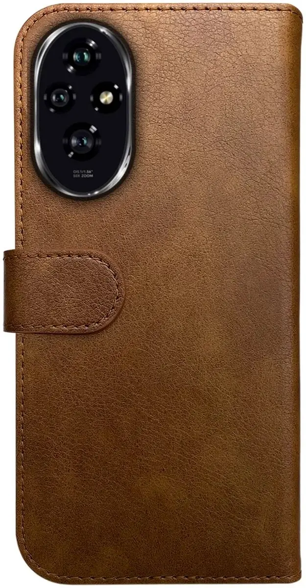 Rosso Element Wallet Book Case 194999 - Honor 200 Pro - 3 Pasjes - Bruin