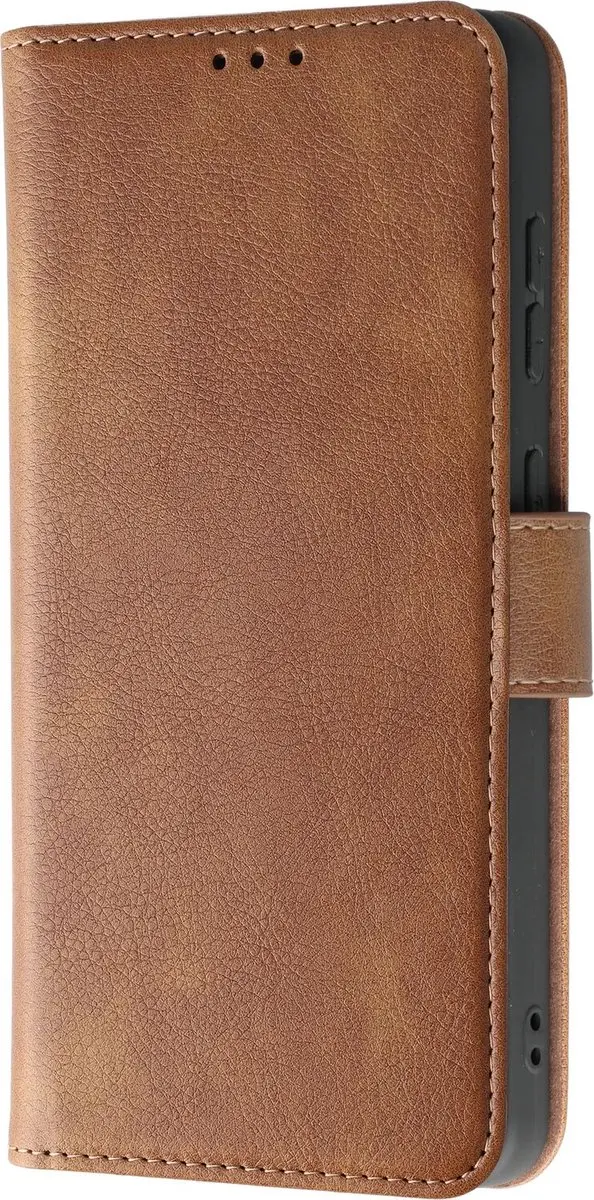 Rosso Element Wallet Book Case iPhone 16 - 3 Pasjes - Bruin