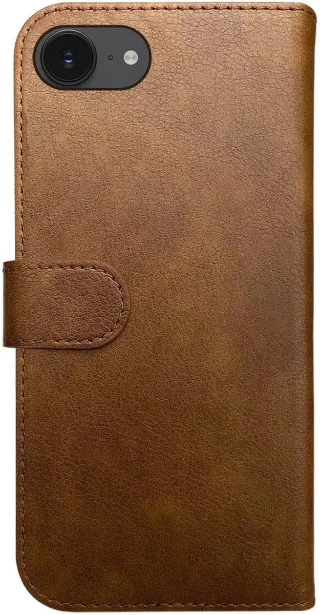 Rosso Element Wallet Book Case iPhone 16/17 - 3 Pasjes - Bruin