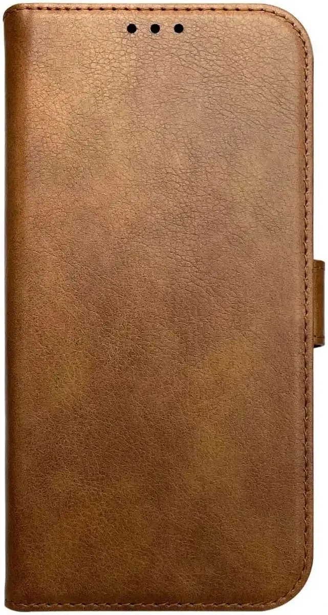 Rosso Element Wallet Book Case Moto G75 - 3 Pasjes - Bruin