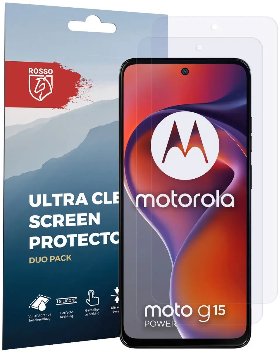 Rosso Screen Protector Motorola Moto G15/G15 Power - 2 Stuks