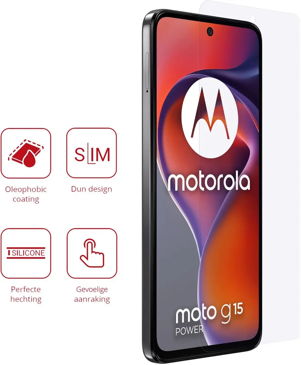 Rosso Screen Protector Motorola Moto G15/G15 Power - 2 Stuks