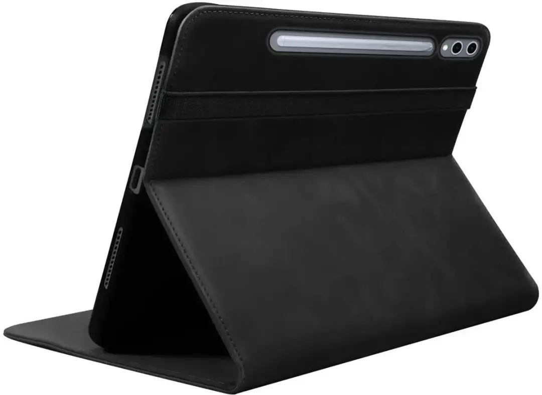 Rosso Deluxe Hoes Samsung Galaxy Tab S10 Plus - Echt Leer Zwart - 208671