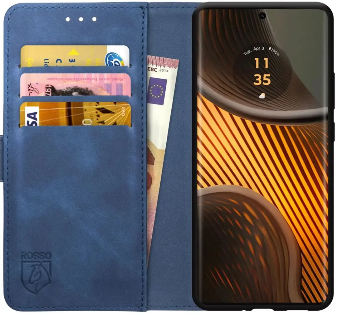 Rosso Element Wallet Book Case Motorola Edge 50 Ultra
