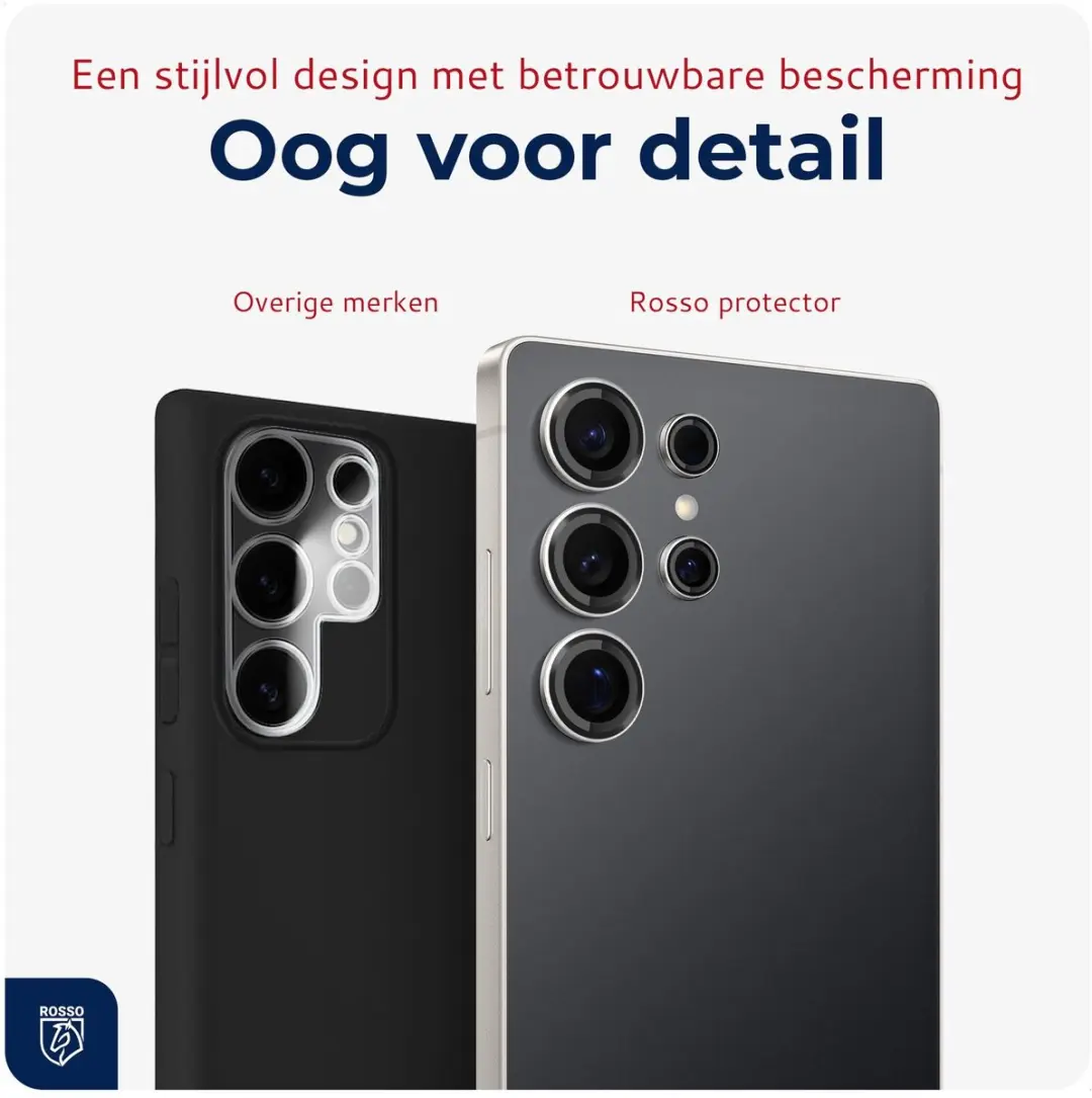 Rosso Camera Frame Protector Samsung Galaxy S25 Ultra - 9H Glas - Transparant