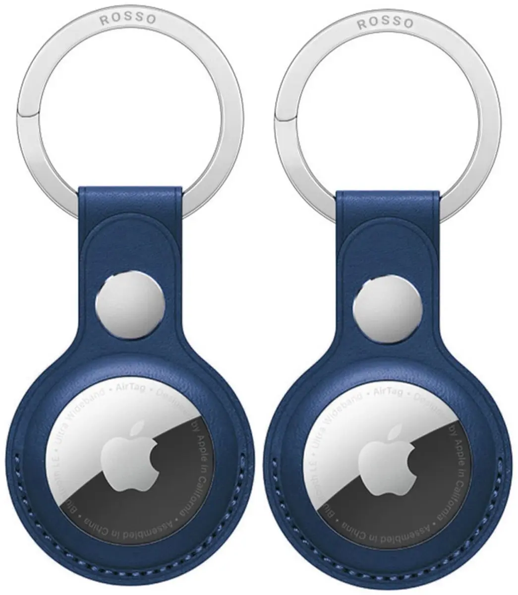Rosso Element Hoesje Apple AirTag Blauw