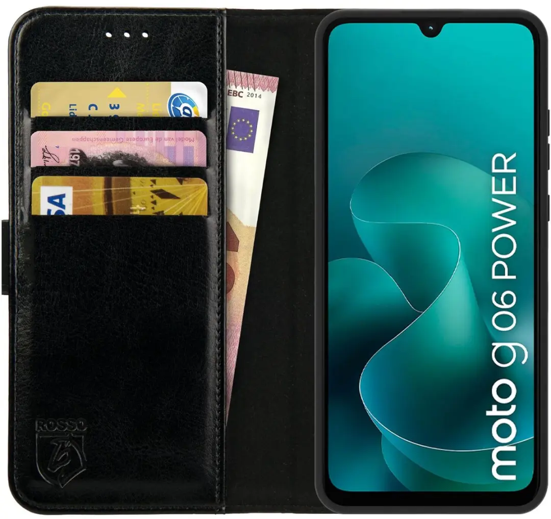 Rosso Element Wallet Book Case Moto G06 Power