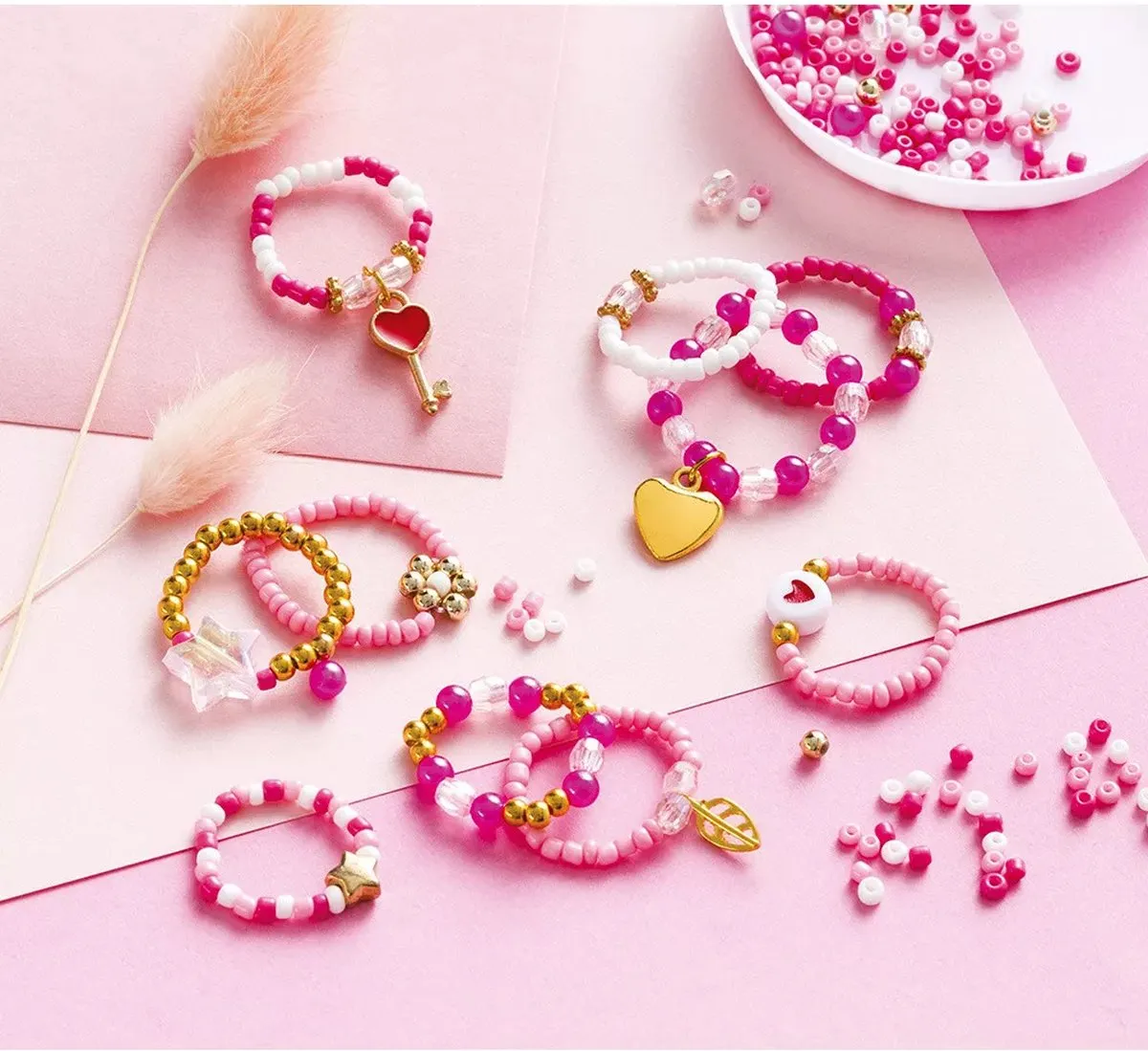 Janod Les Ateliers Bijoux 10 Ringen Set - Multicolor