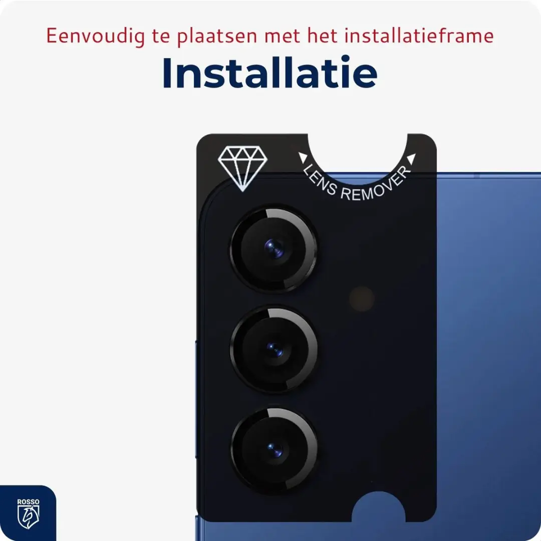 Rosso Camera Frame Protector Samsung Galaxy A57 - 9H Glas - Zwart