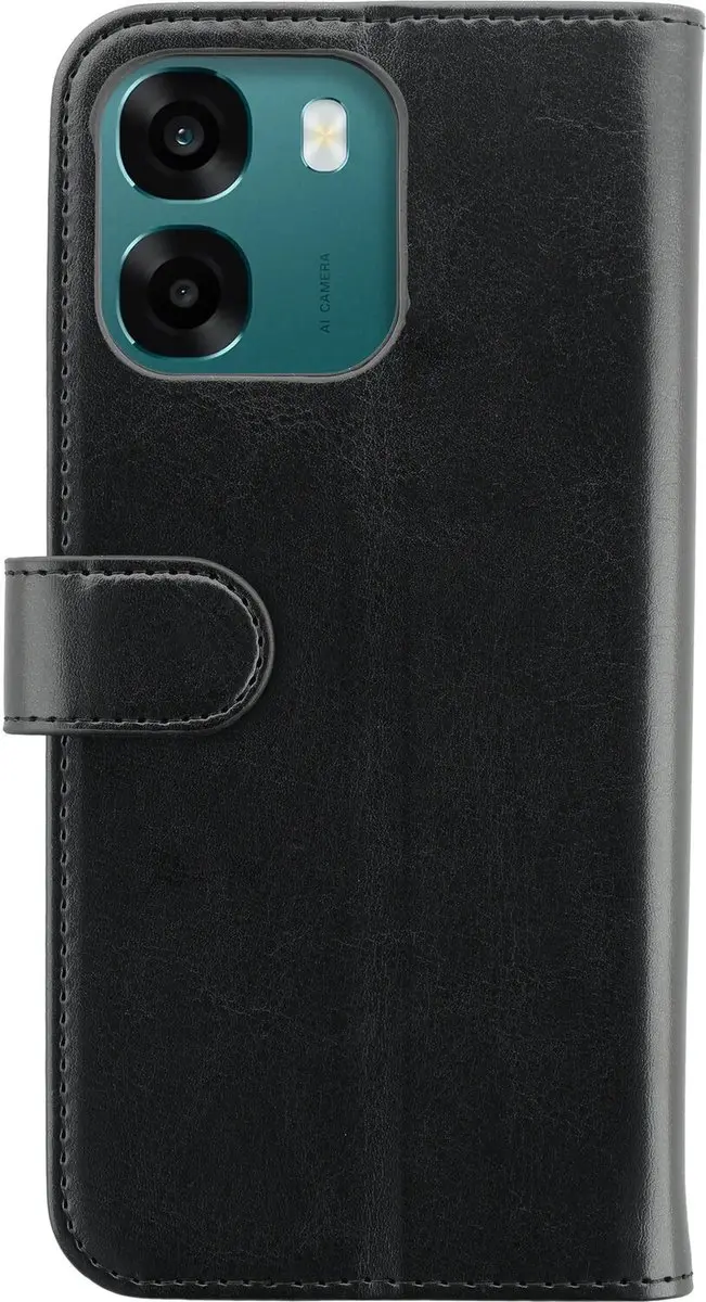Rosso Element Wallet Book Case Oppo A6 - 3 Pasjes - Zwart