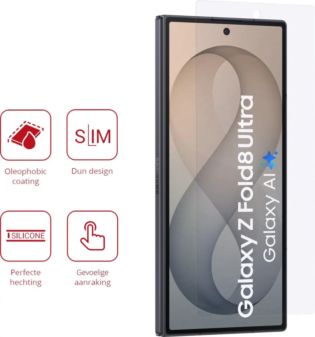 Rosso Screen Protector Samsung Galaxy Z Fold8 Ultra - 2 Stuks