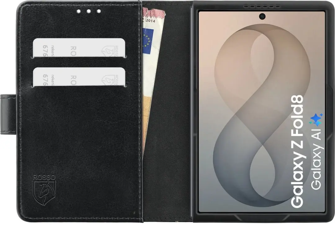 Rosso Element Wallet Book Case Zwart