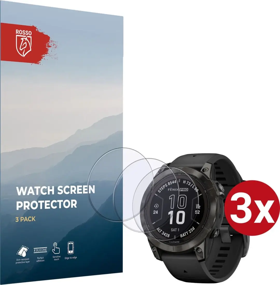 Rosso 9H Tempered Glass Garmin Fenix 7 Pro 47mm