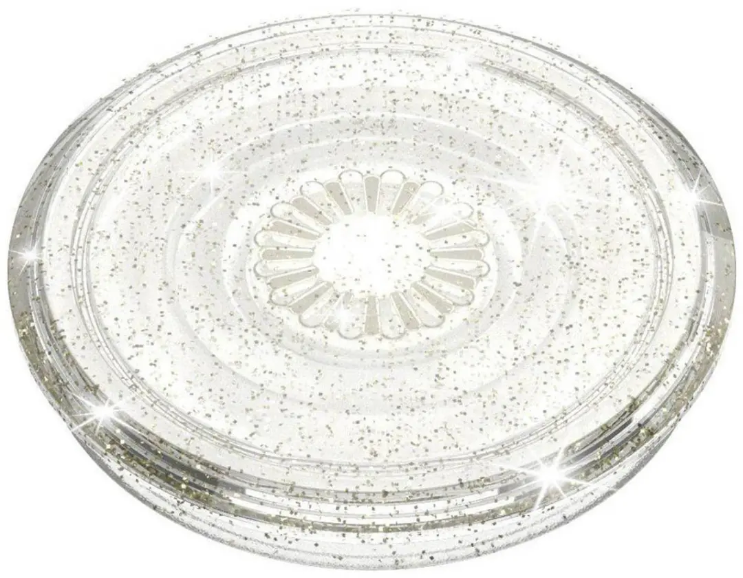 PopSockets PopGrip 805149 - Transparant Glitter Zilver