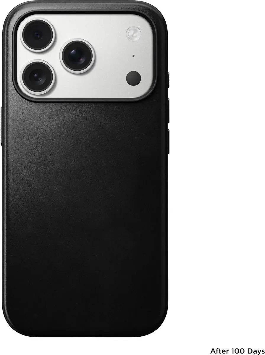NOMAD Horween Lederen Hoesje iPhone 17 Pro NM014308858 - Zwart