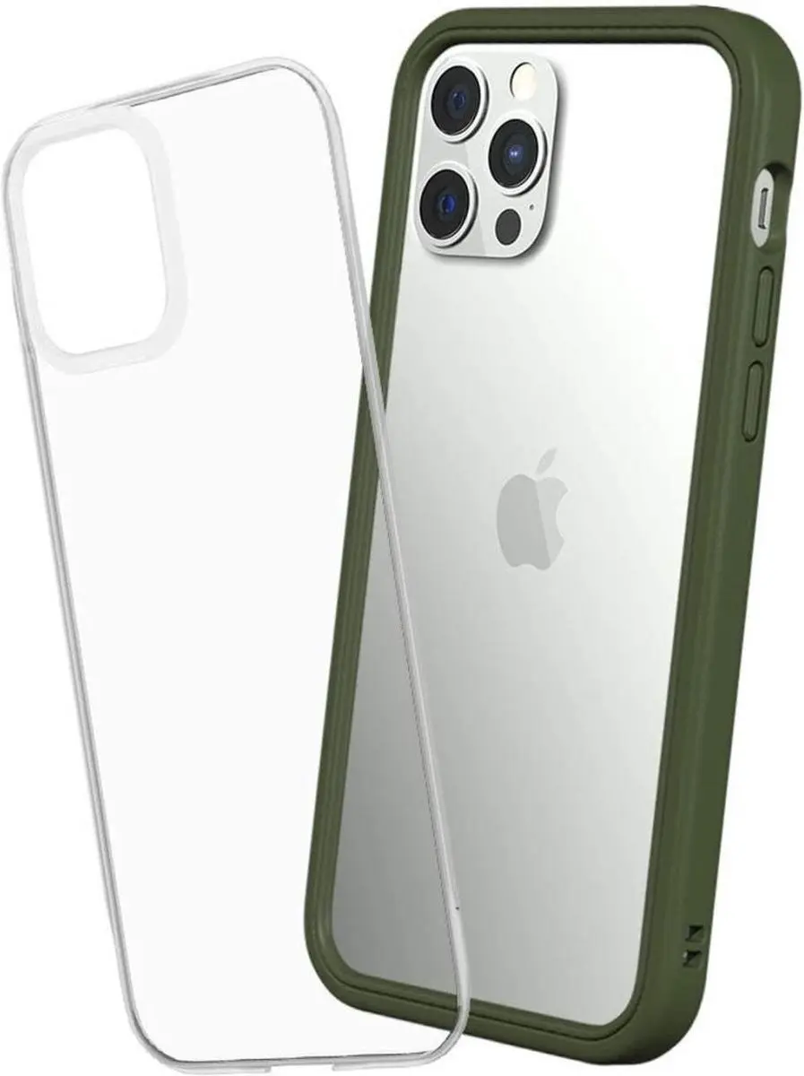 RhinoShield Mod NX Apple iPhone 12 / 12 Pro Hoesje Bumper Groen