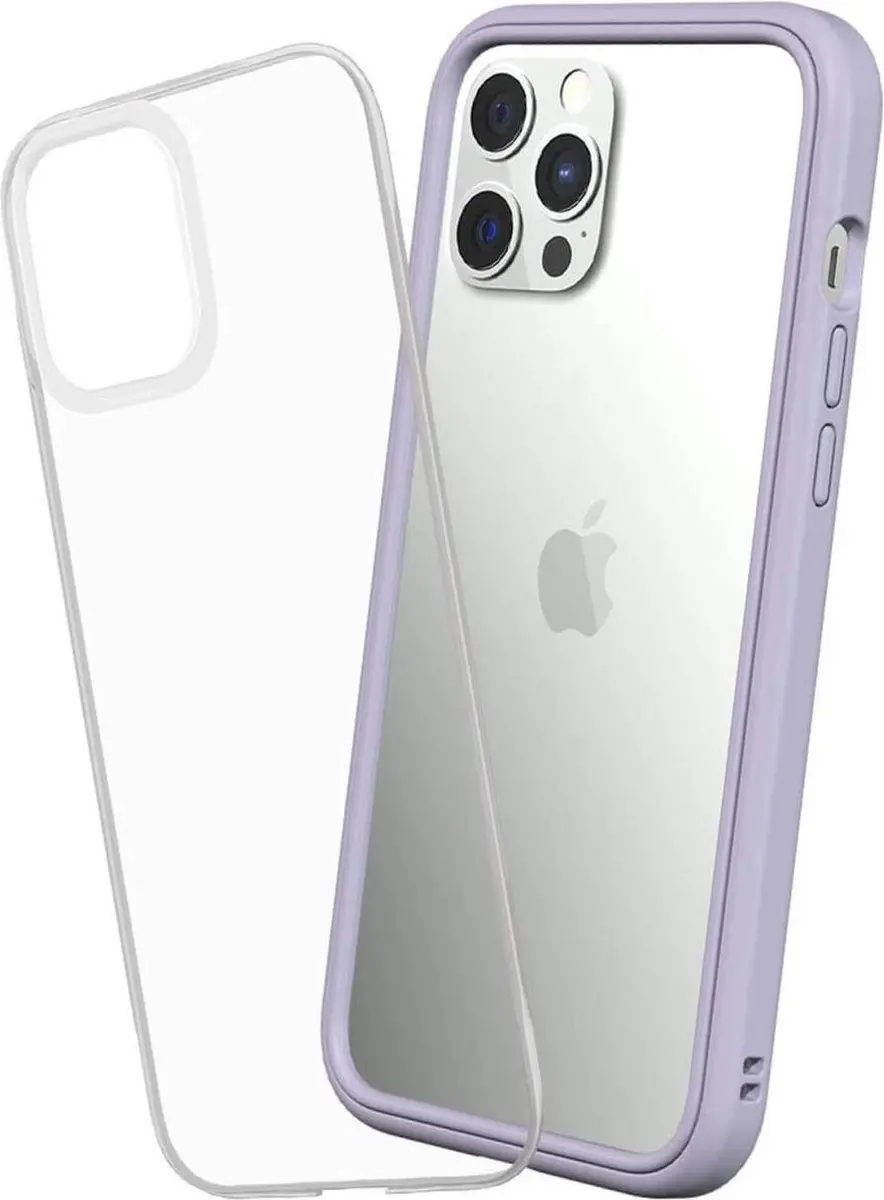 RhinoShield Mod NX Apple iPhone 12 Pro Max Hoesje Transparant/Paars
