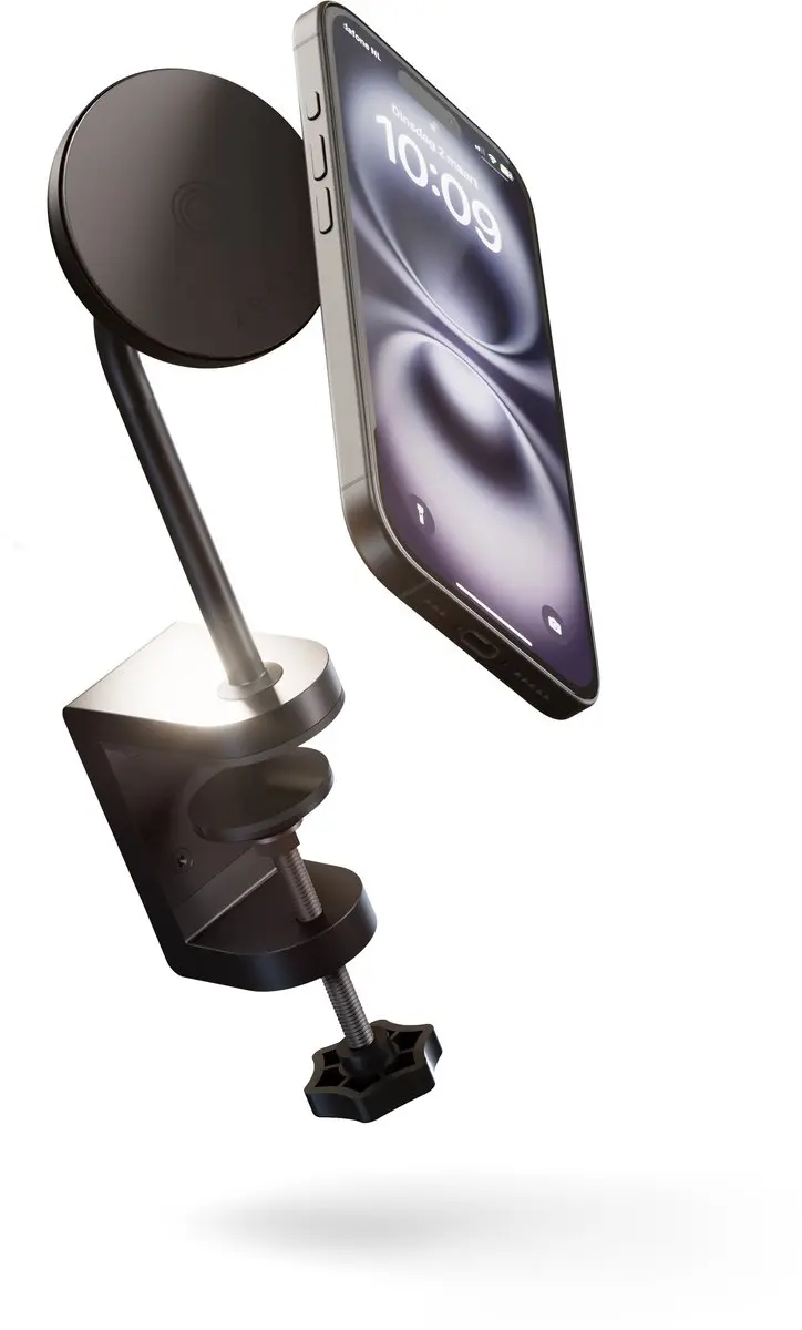 Zens Office Charging Mount Pro 1× Qi 15 W draadloze lader bureauhouder StandBy