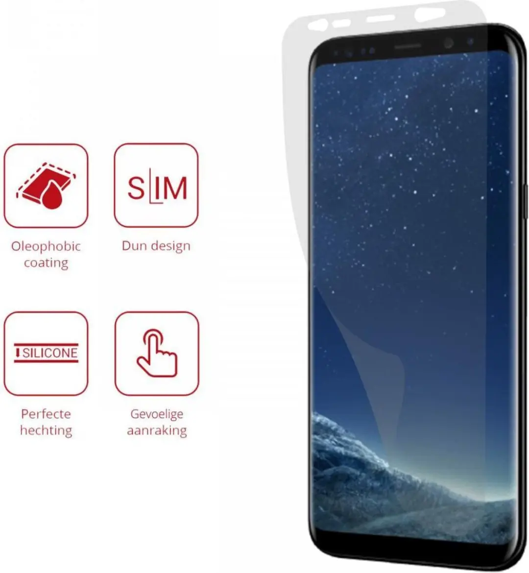 Rosso Screen Protector Ultra Clear - Samsung Galaxy S8 Plus - 2 Stuks