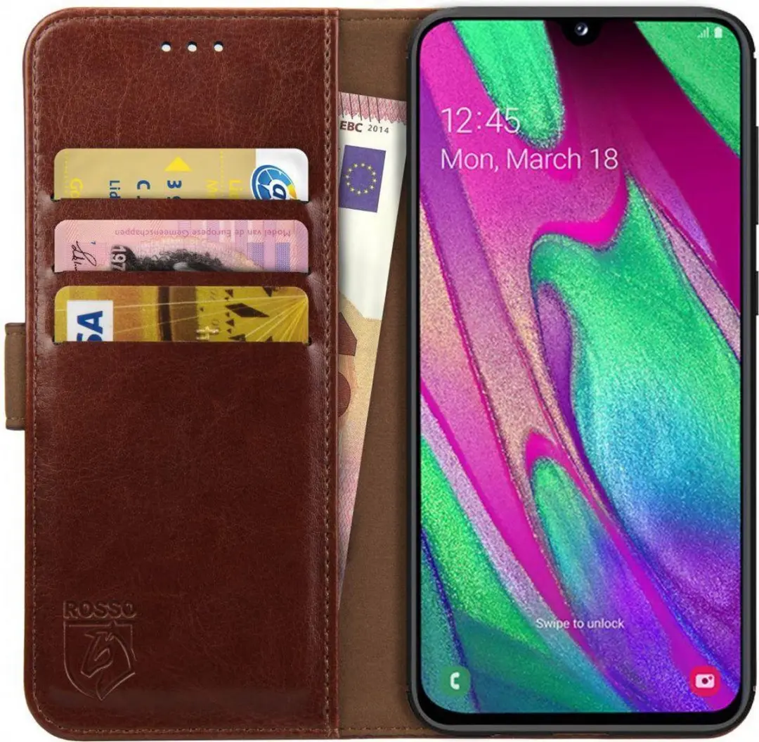 Rosso Element Book Case Wallet Samsung Galaxy A40