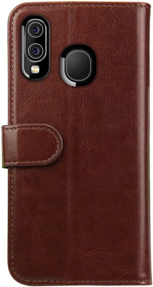 Rosso Element Book Case Wallet Samsung Galaxy A40 - 3 Pasjes - Bruin