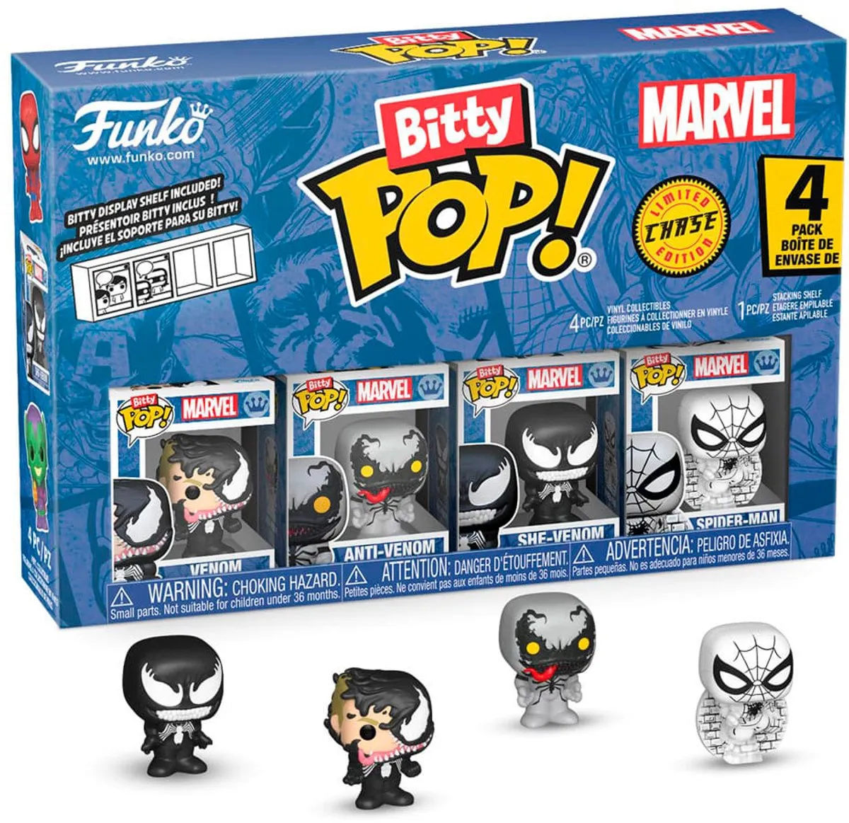 Funko Bitty Pop! Spider-Man Venom/Anti-Venom/She-Venom