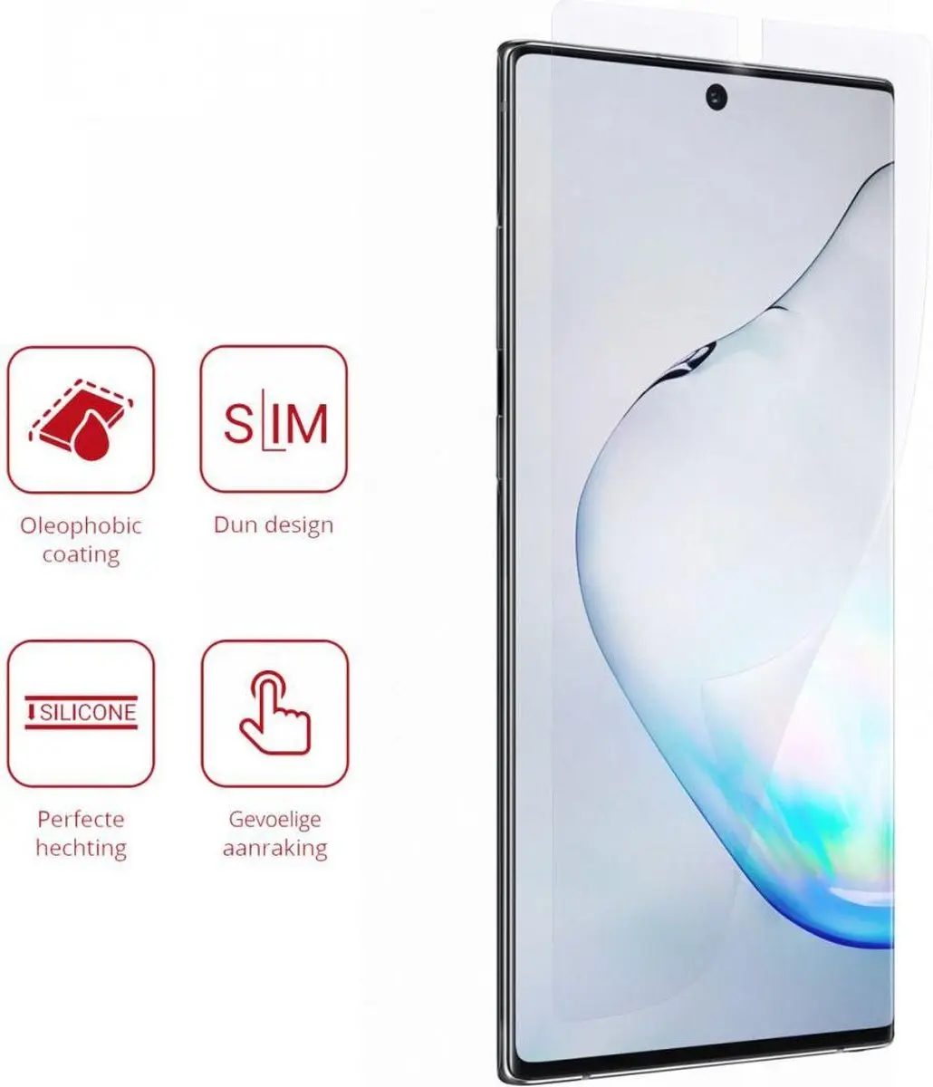 Rosso Screen Protector Ultra Clear - Samsung Galaxy Note 10 - 2 Stuks