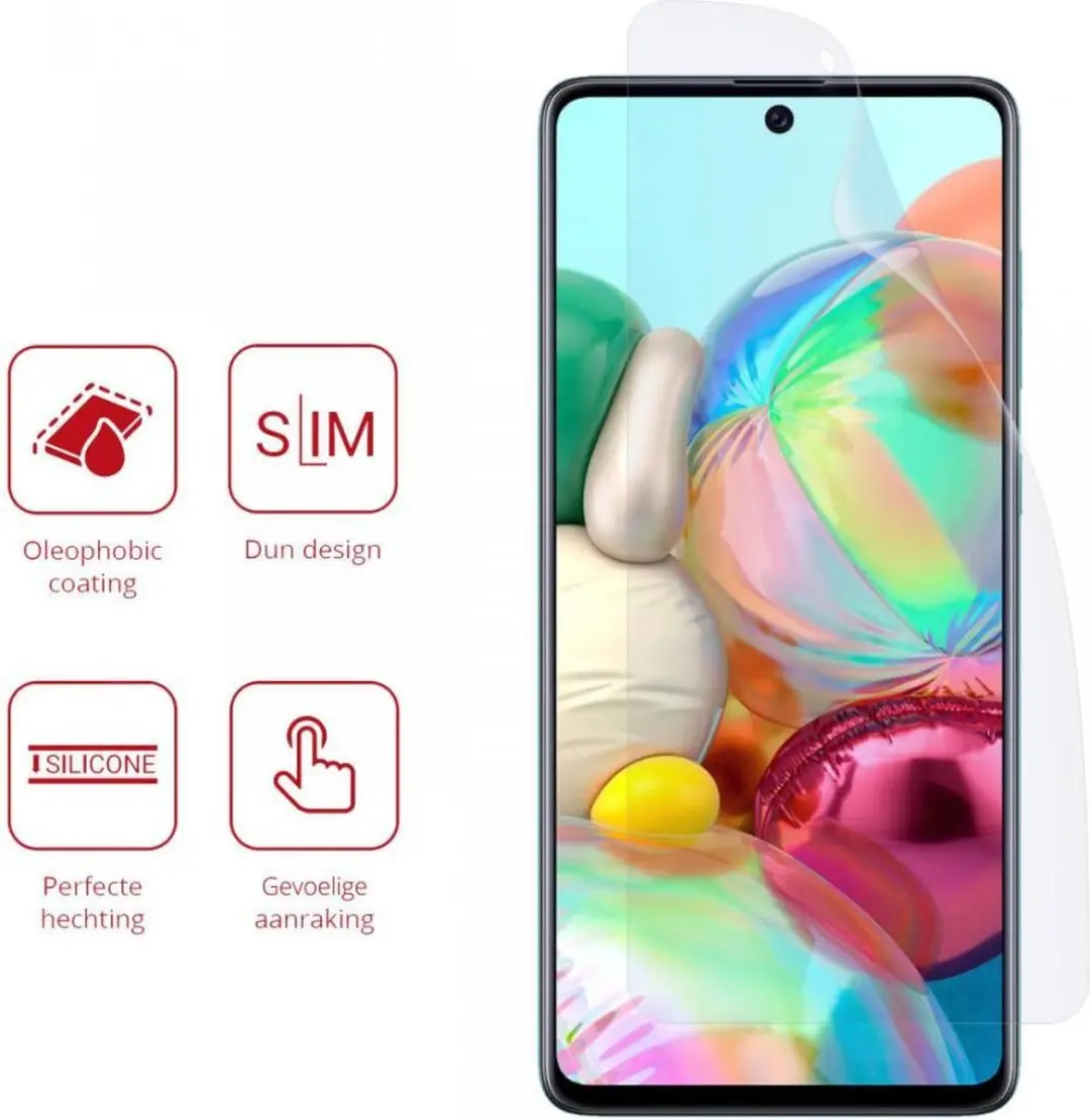 Rosso Screen Protector Ultra Clear voor Samsung Galaxy A71 - 2 Stuks