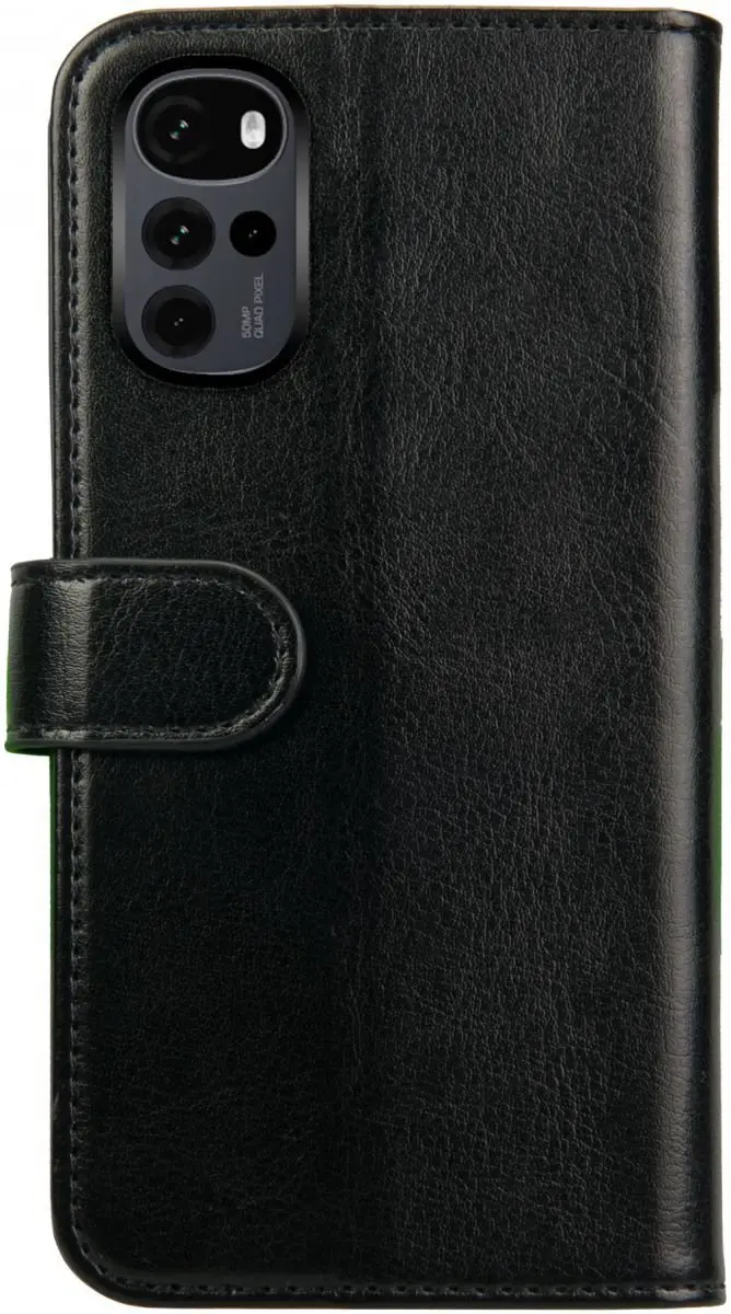 Rosso Element Book Case Wallet Moto G22 - 3 Pasjes - Zwart