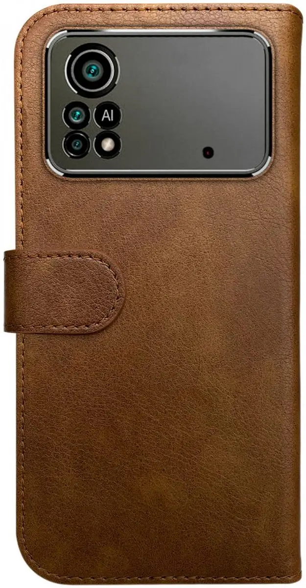 Rosso Element Book Case Wallet Hoesje 133813 - 3 Pasjes - Bruin - afbeelding 6 van 6