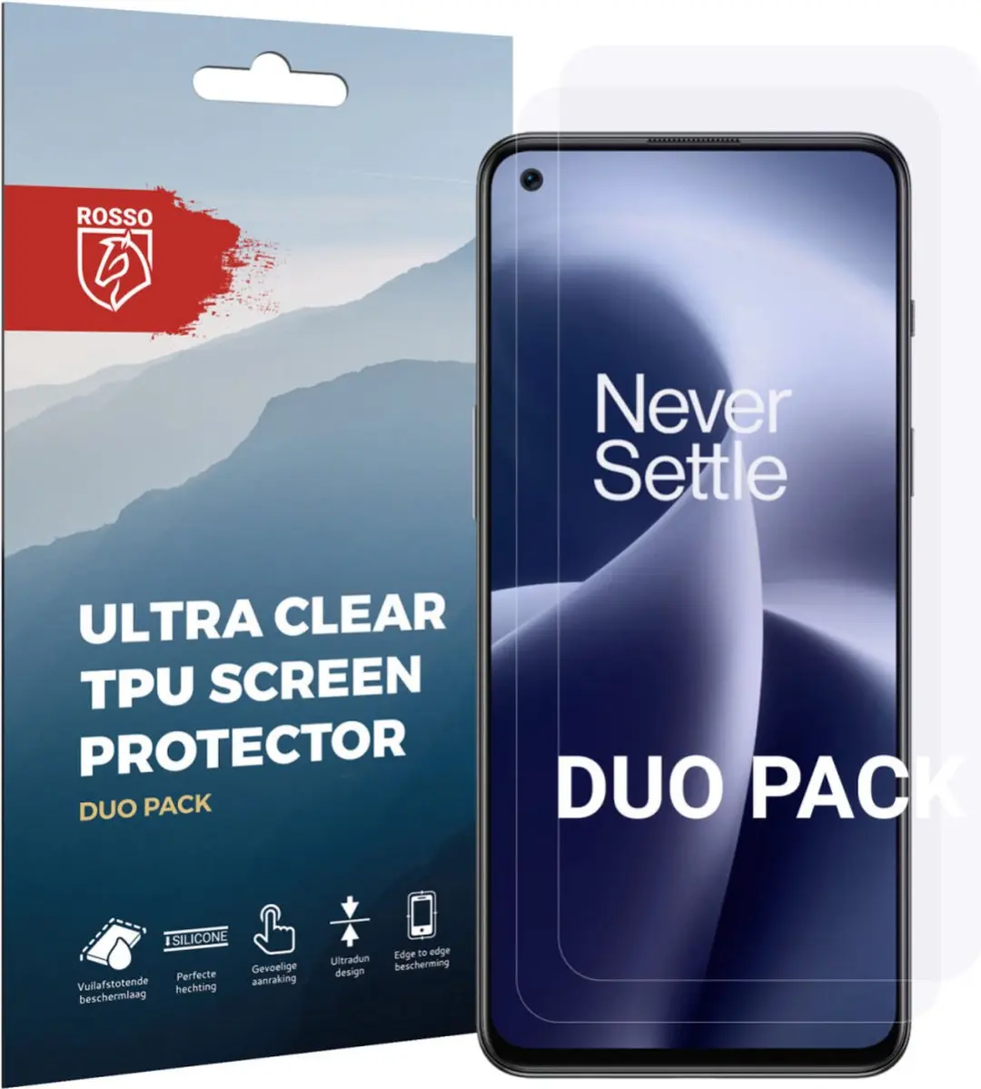 Rosso Ultra Clear Screen Protector 2 Stuks - OnePlus Nord 2T