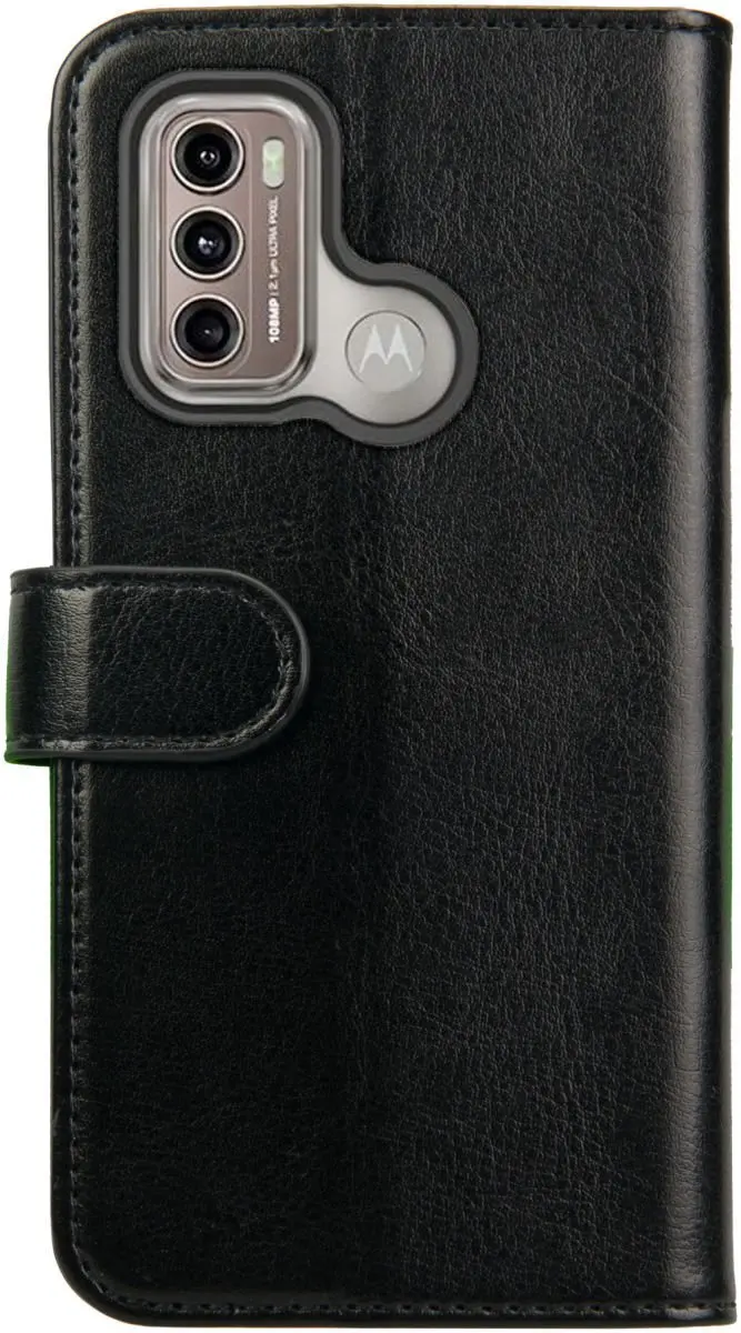 Rosso Element Book Case Wallet Moto G60 - 3 Pasjes - Zwart