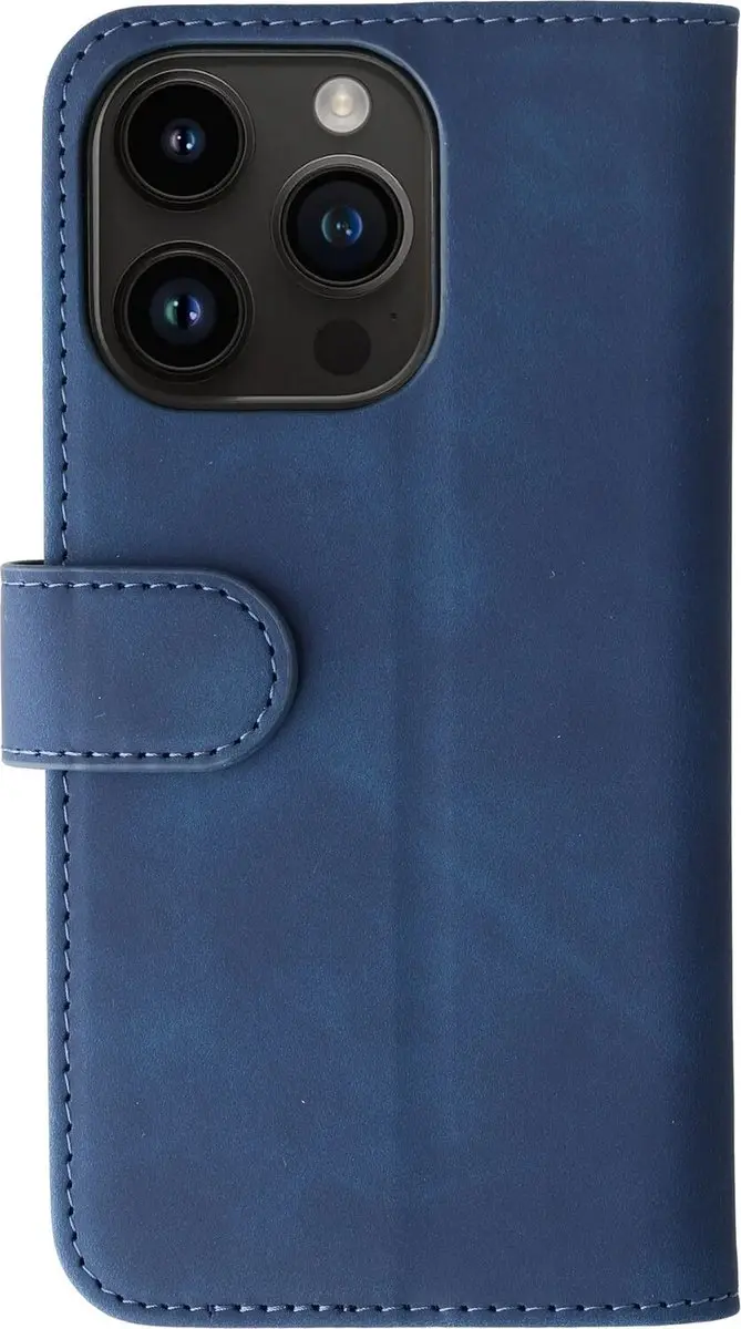 Rosso Element Book Case Wallet iPhone 14 Pro - 3 Pasjes - Blauw - afbeelding 6 van 6