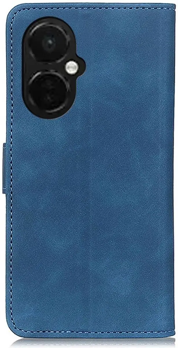 Khazneh OnePlus Nord CE 3 Lite Hoesje Retro Wallet Blauw - 2 Pasjes