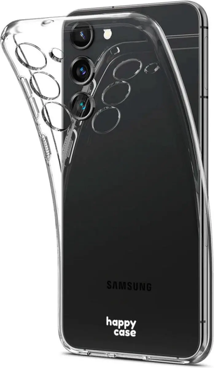 HappyCase Hoesje Samsung Galaxy S24 Glitter - Transparant