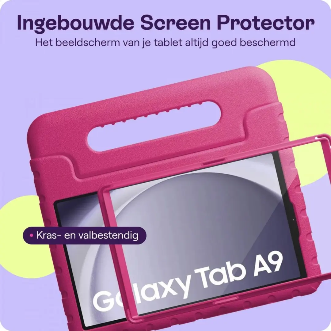 HappyCase Candy+ Kinderhoes Samsung Galaxy Tab A9 - 9-11" - Roze - afbeelding 6 van 6