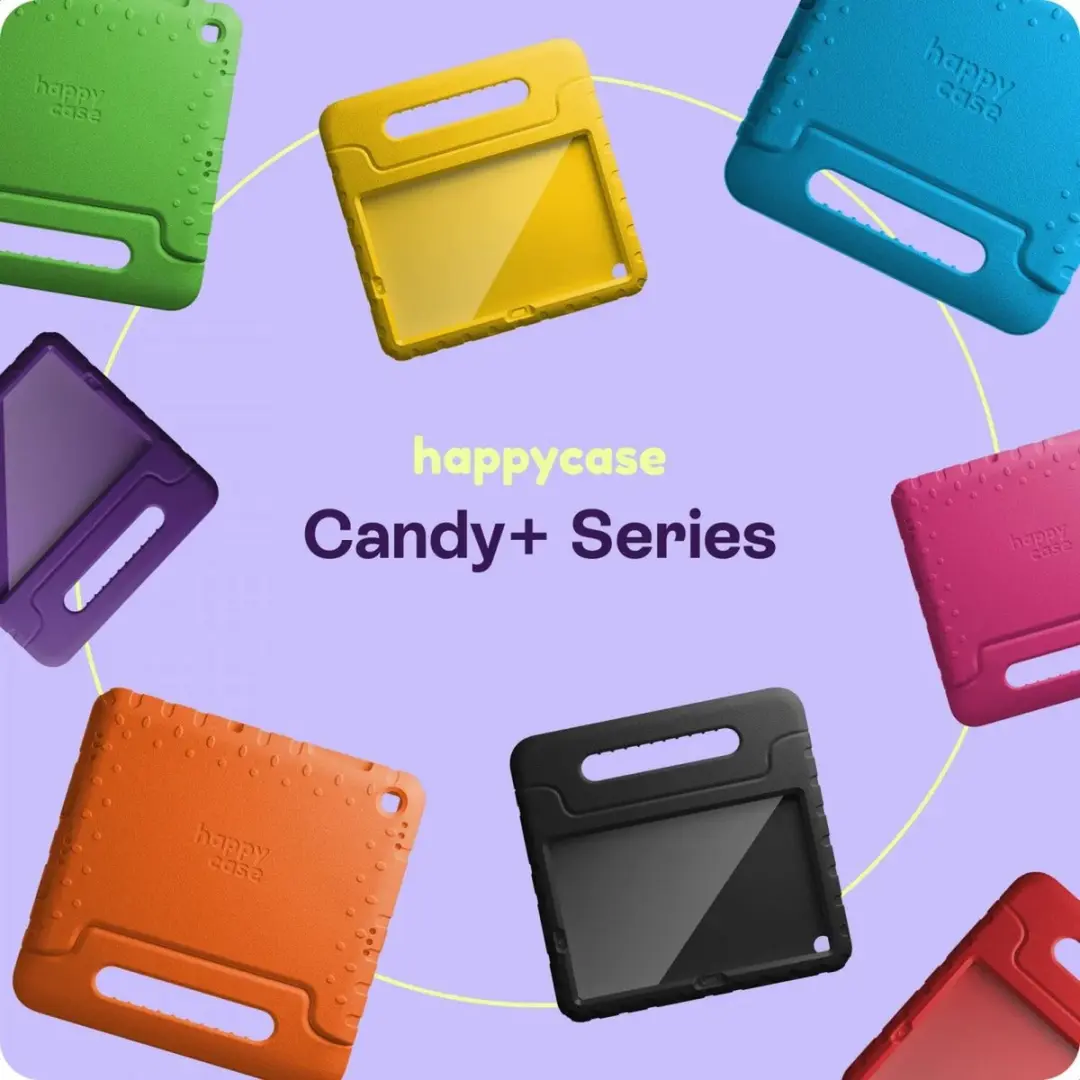 HappyCase Candy+ Kinderhoes Samsung Galaxy Tab A9 - 9-11" - Roze - afbeelding 2 van 6