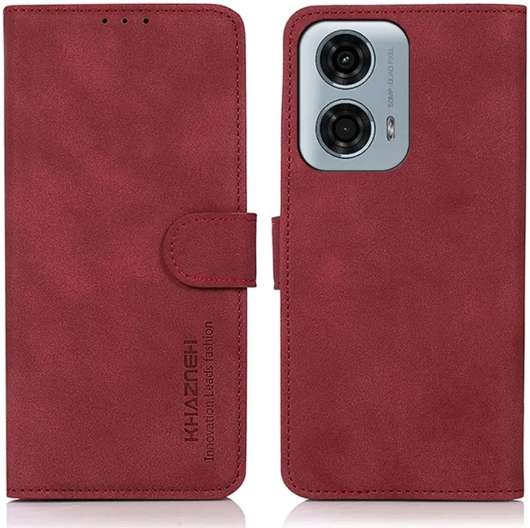 Khazneh Hoesje Moto G24 Power - Rood