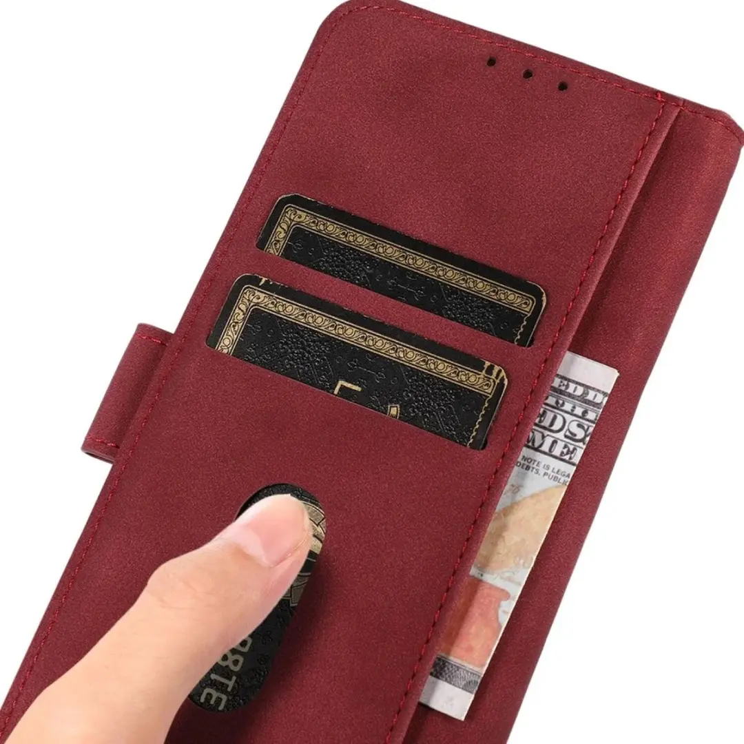 Khazneh Hoesje Moto G24 Power - Rood