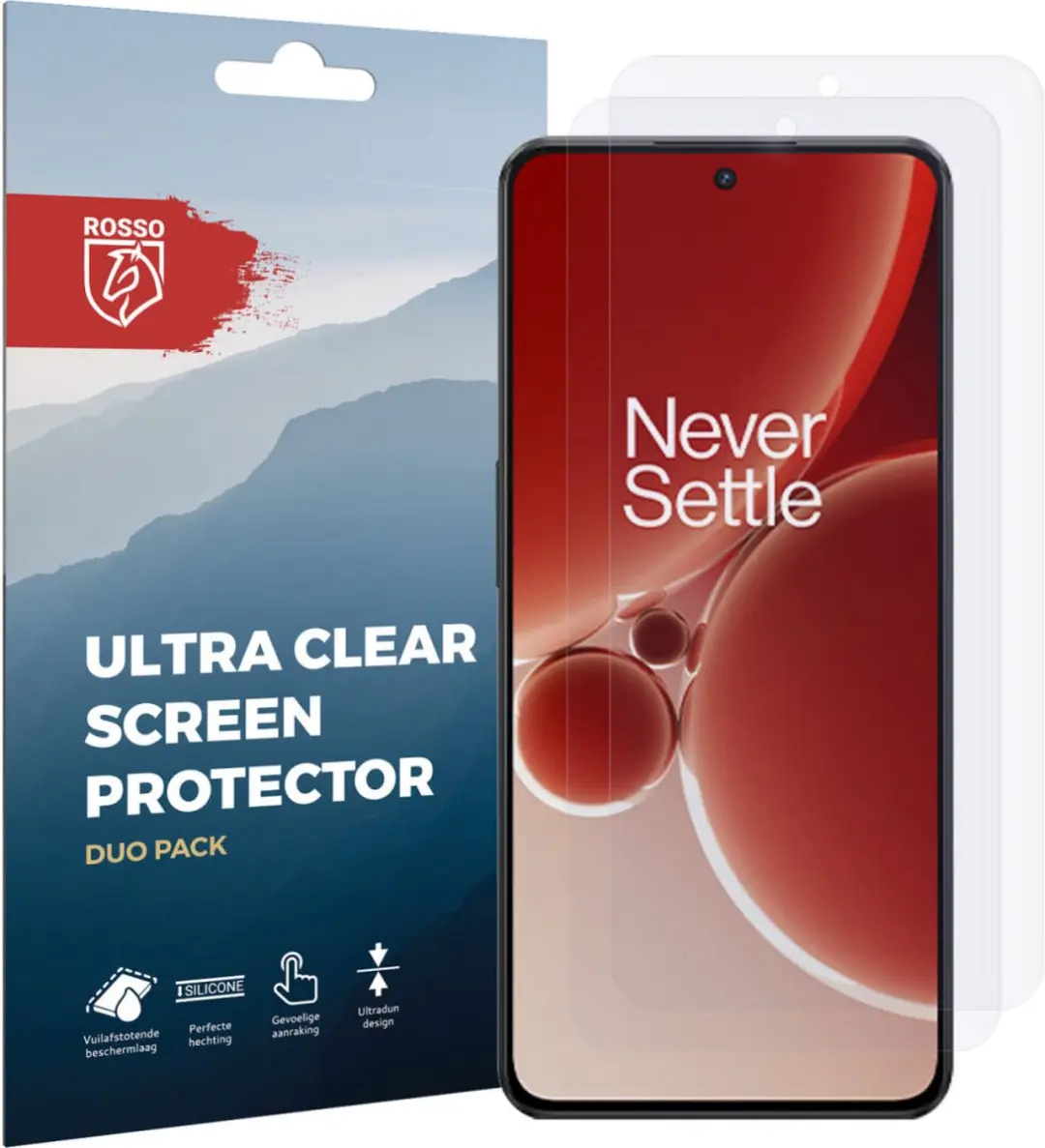 Rosso Screen Protector Ultra Clear voor OnePlus Nord 3 - 2 Stuks