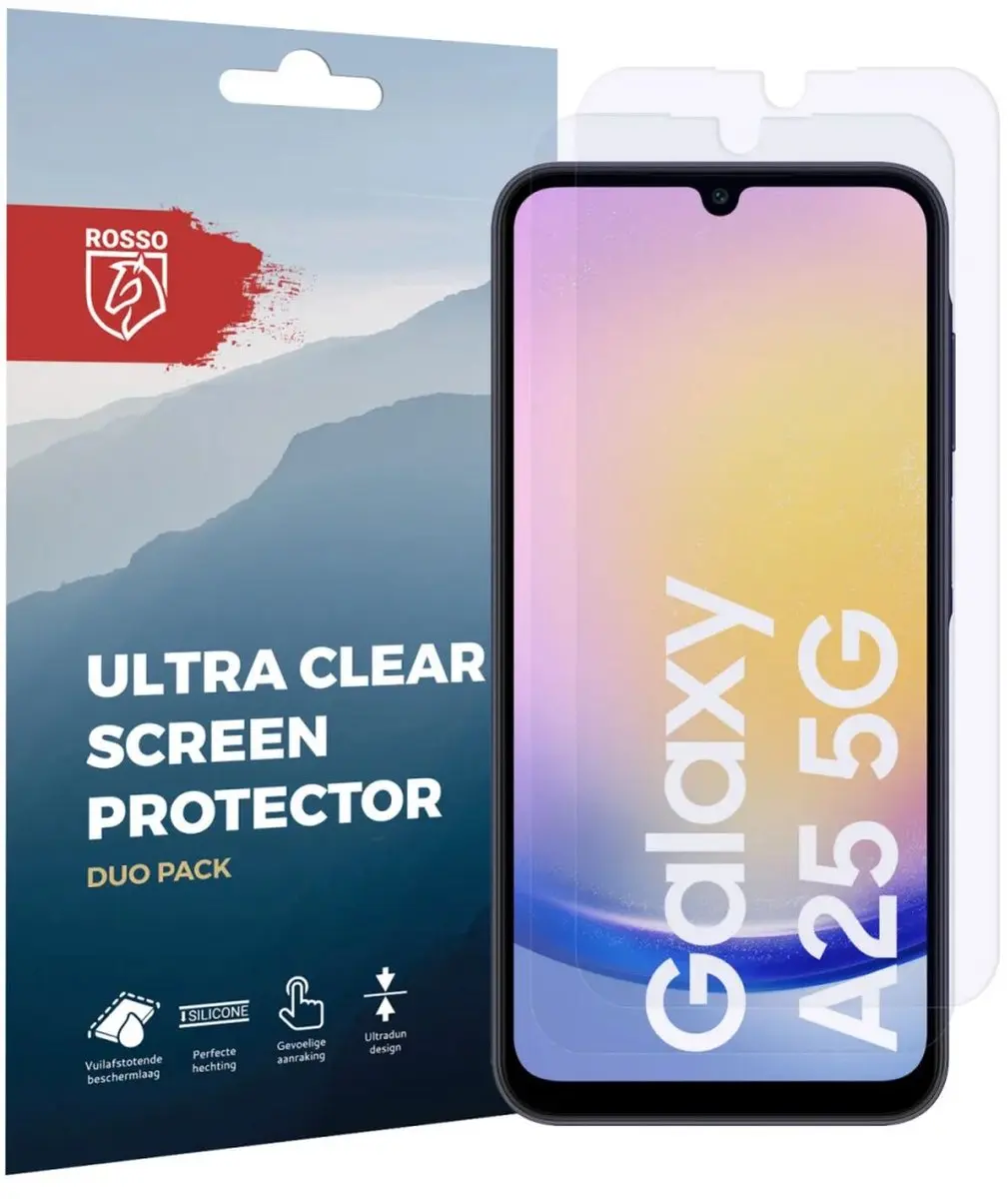 Rosso Screen Protector Ultra Clear - Samsung Galaxy A25 - 2 Stuks